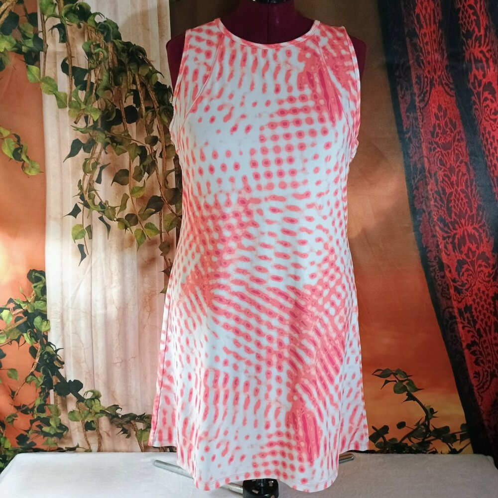 EUC: Silver Bait Women’s Size Large Pink Tie Dye Performance Mini Dress